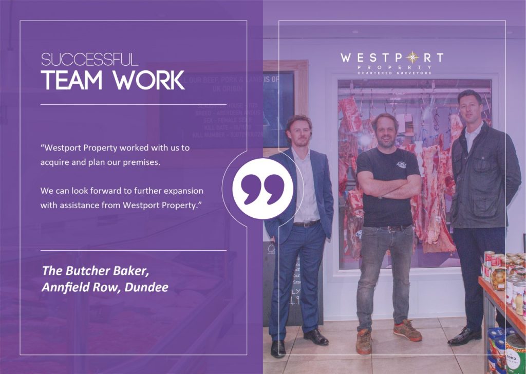Image of our team with client