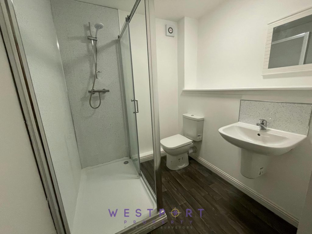 student accomodation shower room