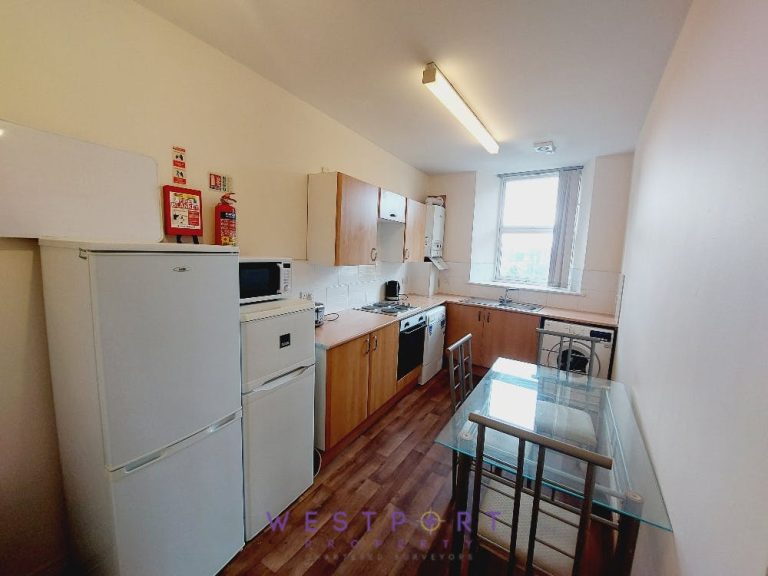 student accomodation modern fitted kitchen